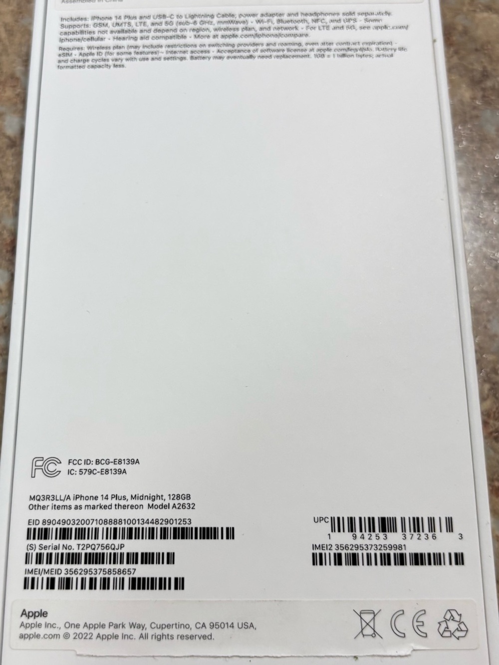iPhone Empty Box - Picture 3 of 5
